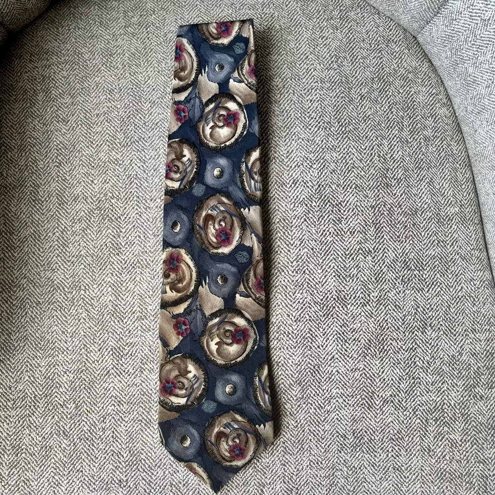 J. Garcia “Snail Garden” Collection Nine Silk Tie - Jerry Garcia Artwork